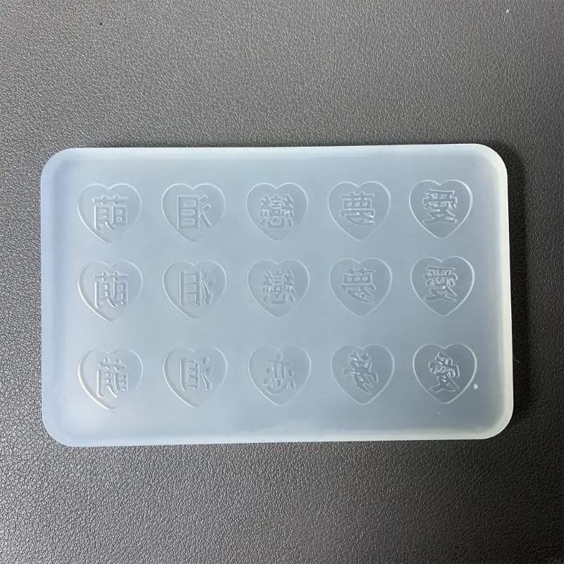 R3MC HEART Associory inshate character accessories mould silicone jewelry mould epoxy tacky make morn for craft lover #5