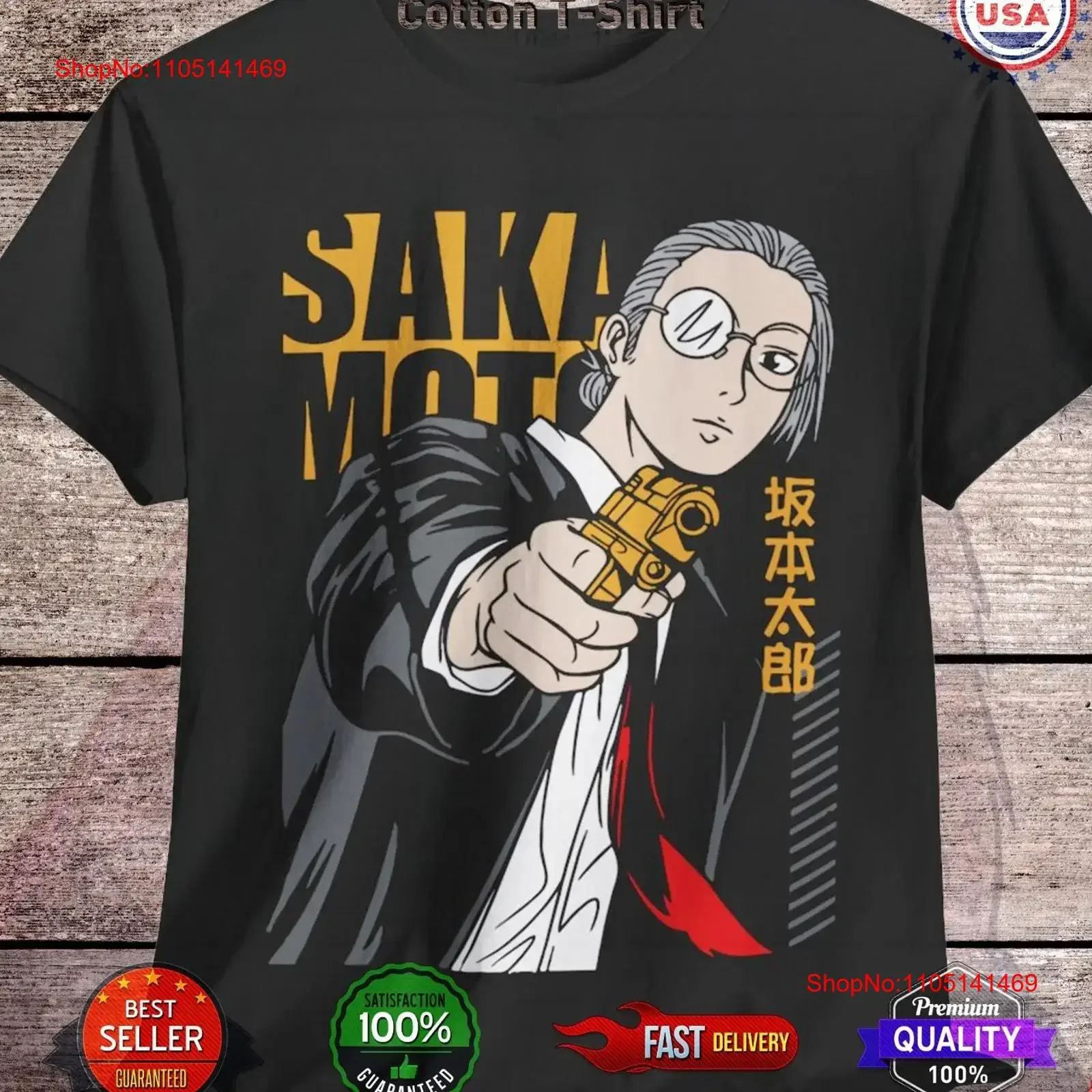 Taro T Shirt Sakamoto Days Anime All Size Shin Nagumo Lu vintage Washed Soft Stretched streetwear Slightly homme fashion Casual