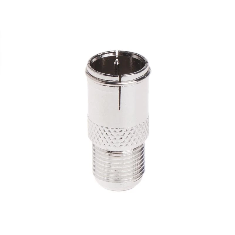 10 pcs ajuste rápido f conector conector masculino adaptador femenino: empuje en RF coaxial