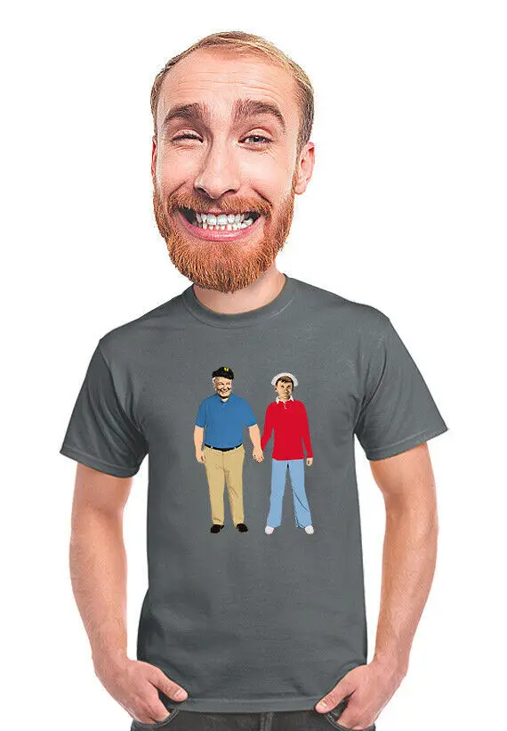 gilligan's island t-shirt, geeky tee, the skipper, gilligan, retro, for tv nerds