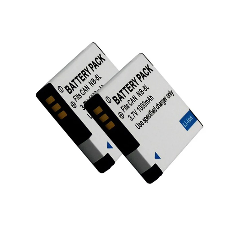 NB-8L NB 8L NB8L Li-ion Digital Camera Battery 3.7V 1000mAH For Canon PowerShot A3300 A3200 A3100 A3000 A2200 A1200 IS Batteries