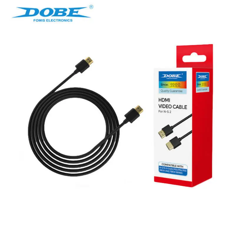1.8m/5.9ft HDMI Cable for Switch 2/N-S/NS OLED/PS3/PS4/PS5/X-BOX ONE/X-BOX SERIES
