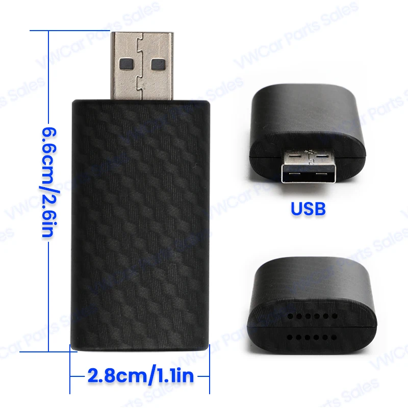 USB Mini Android Auto Wireless Adapter USB Dongle Smart AI Box Car OEM Wired Android Auto To Wireless Auto Connect Plug and Play