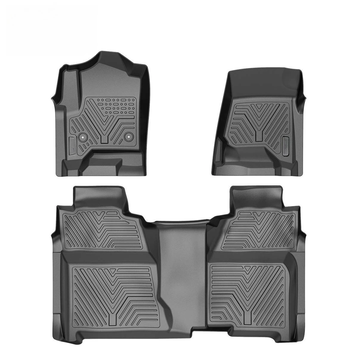 

3D Floor Mats for 2014-2018 Silverado Sierra 1500 Crew Cab All Weather