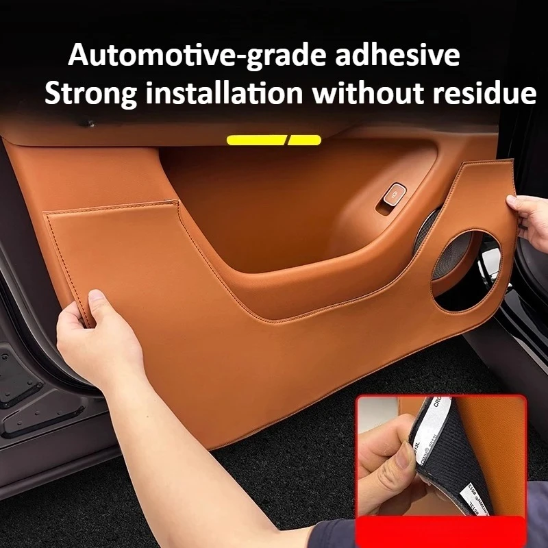 

Для AITO 8 M8 автомобильная дверь, противоударная накладка, утолщенный кожаный защитный чехол, устойчивый к царапинам, четыре двери, антигрязный коврик, аксессуары