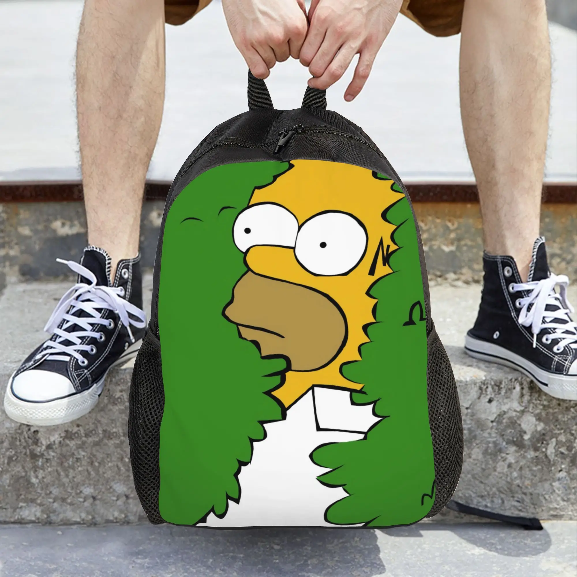 

Женский рюкзак с рисунком S-Simpsons, модная детская школьная сумка, компьютерный рюкзак для мальчиков и девочек, большой вместительный дорожный рюкзак