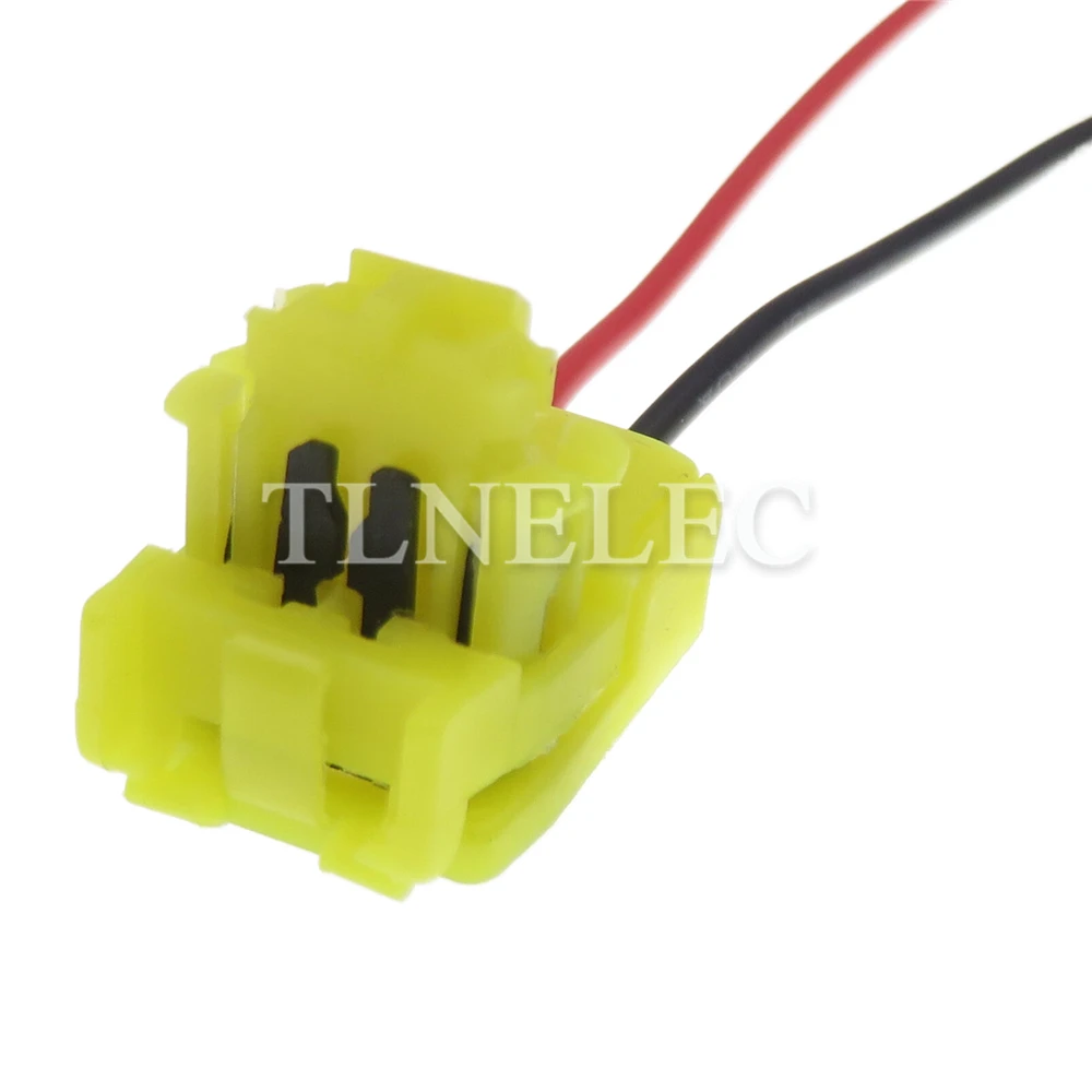 Cable de corriente pequeño de 2 pines para coche, toma de corriente con cables, conectores automotrices sin sellado, resorte de pelo, 1612121-4
