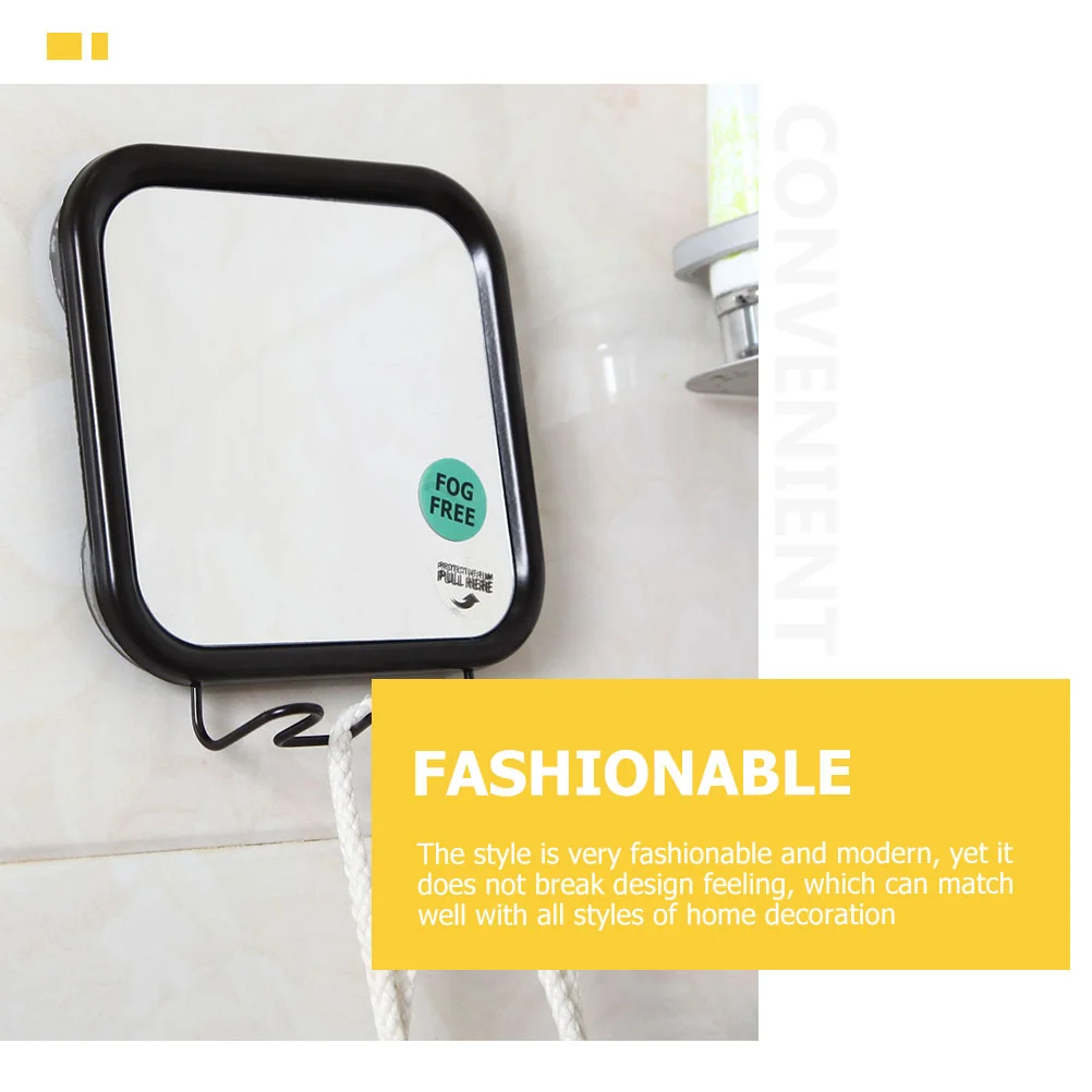 Makeup Mirror with Hook Bathroom Vanity Mirrors for Wall Shower Supply Hanging Fogless Suction Wall-mounted