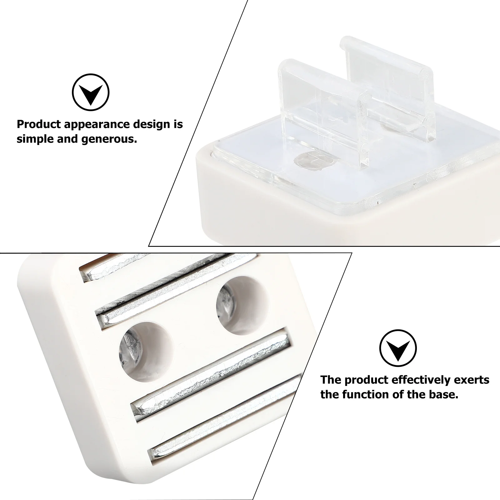 

2Pcs Supermarket Magnet Base Rack Display ABS Plastic Frame Accessories for Price Label Holder Shelf Useful Magnet Base