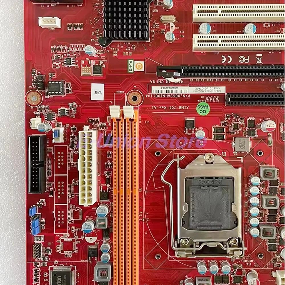 

Материнская плата промышленного компьютерного оборудования AIMB-701 REV.A1 AIMB-701VG работает отлично