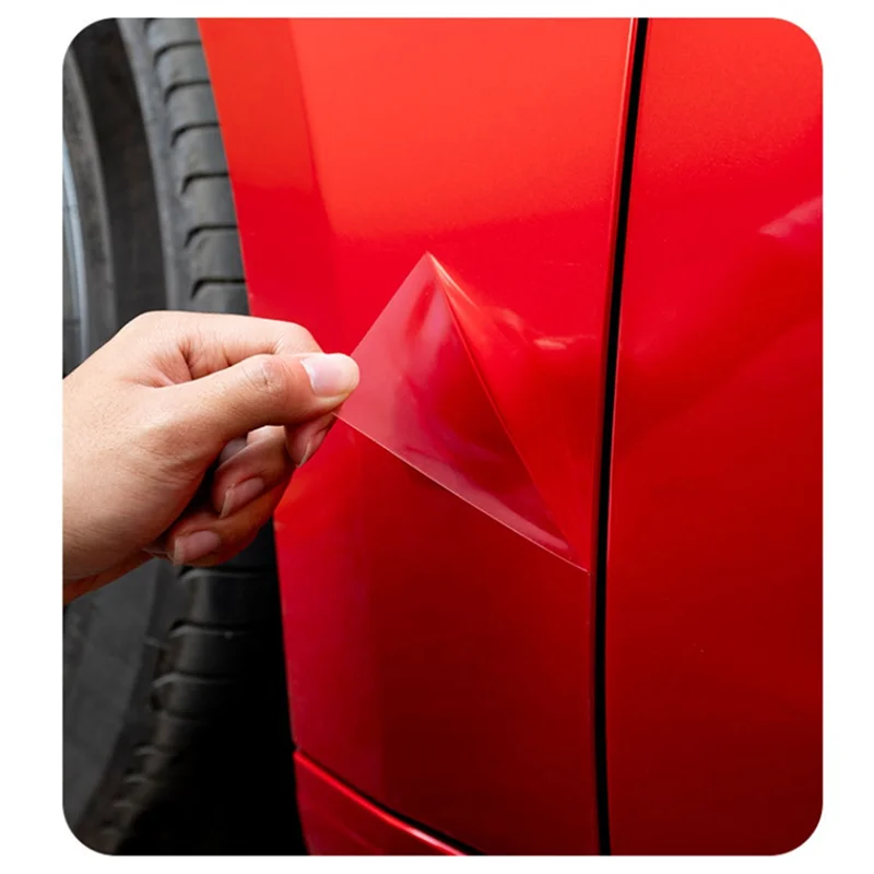 ل تسلا نموذج 3 هايلاند 2024 الجبهة الخلفية الباب درابزين خدش الحرس واضح حامي فيلم ، بولي TPU ، ملصق ، التفاف استبدال-M54K #3