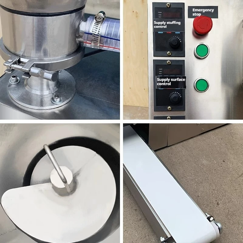 Commercial Automatic Dumpling Machine 1.1KW, Electric Baozi Maker for Restaurant & Food Stall 220V