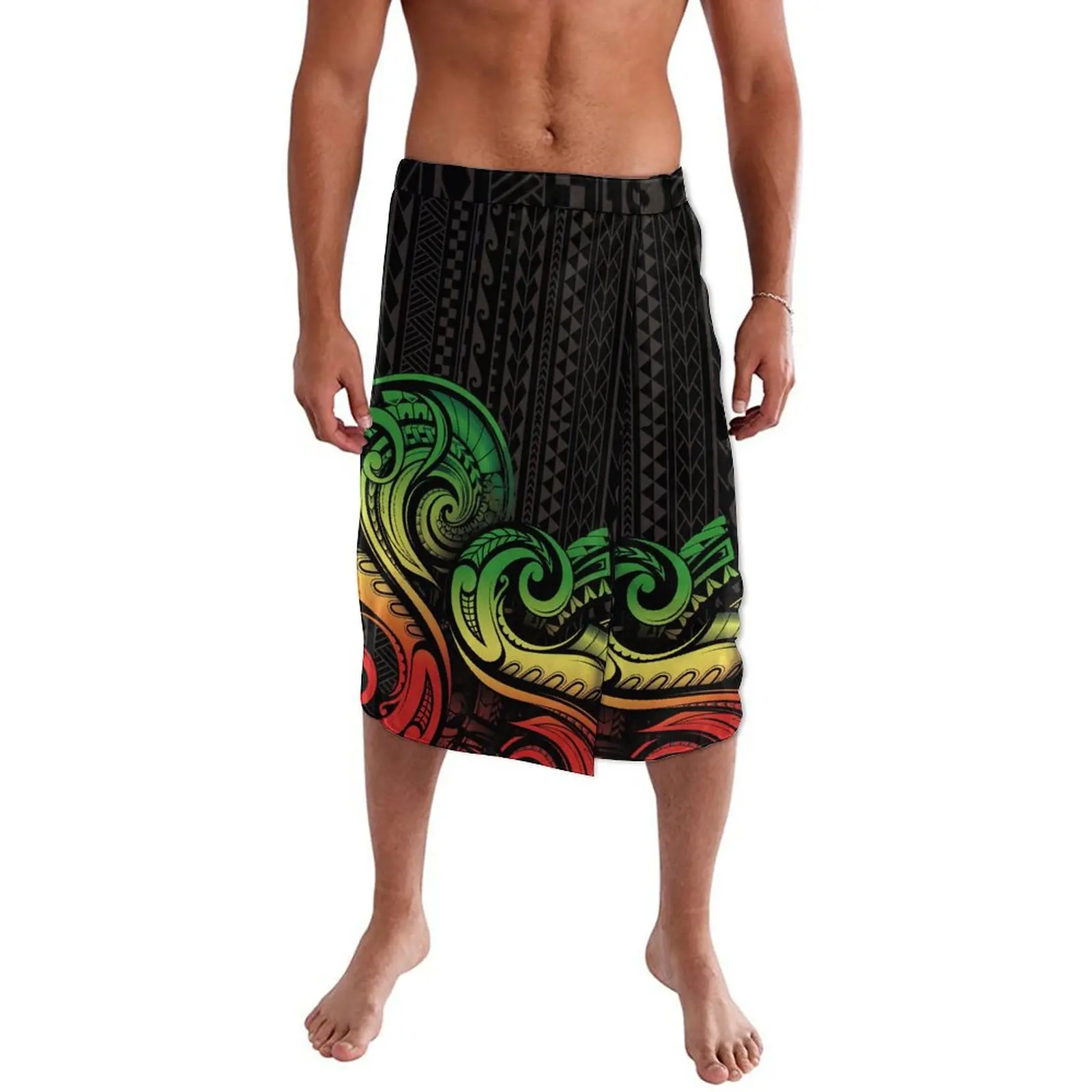 Samoa Pattern Print Custom Men's Skirt Artist Summer Polynesian Clothing Men's Skirt 2024 New Quality Fabric