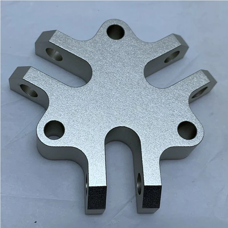 Custom Aluminum Multi-Arm Connecting Bracket Precision CNC Milled Star-Shaped Mount Plate For RC / Drone