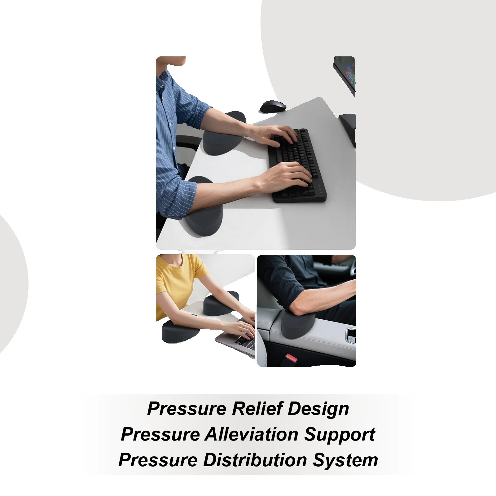 

Padded Elbow Rest For Desk Elbow Rest With Memory Foam Tables Support Cushion For Gamers Artists Students Men Women Workers