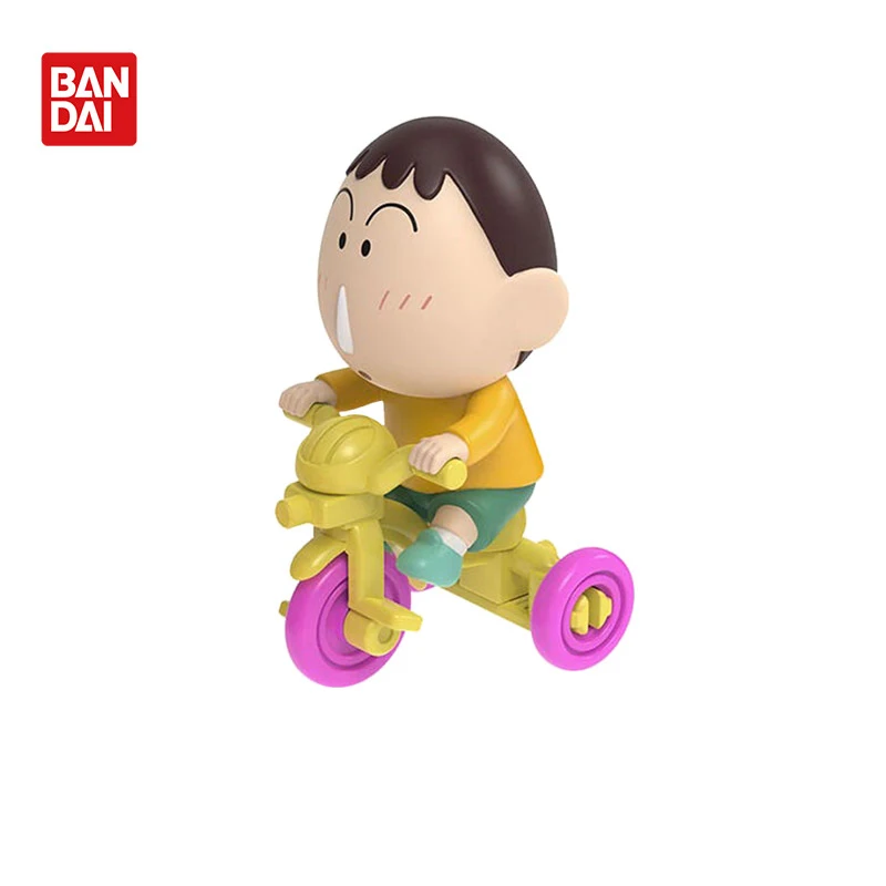 반다이 오리지널 크레용 신짱 애니메이션 주변 장난감 신노스케 박스형 가챠 가샤폰 애니메이션 액션 모델 피규어 컬렉션