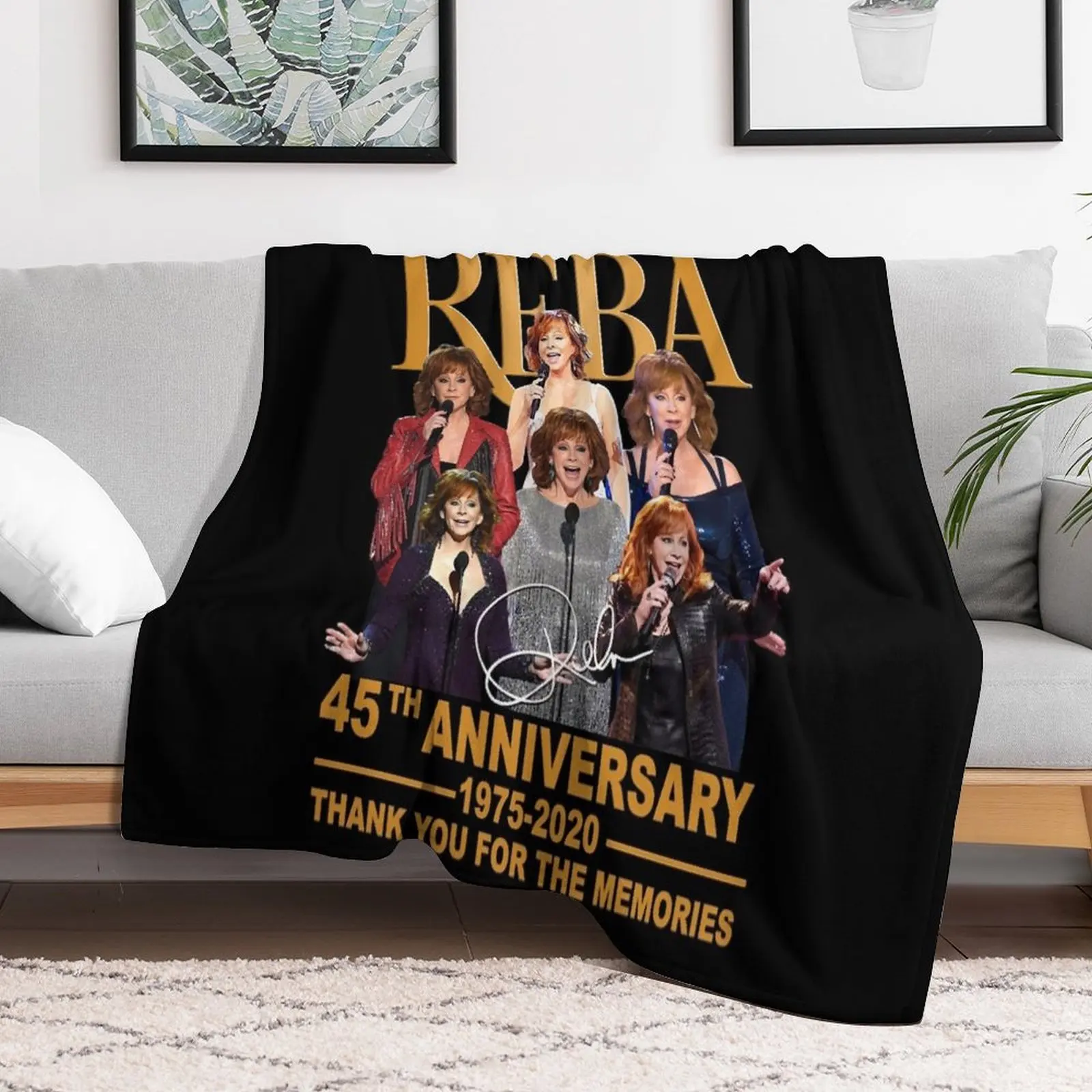 

Limited Edition - Reba Classic Throw Blanket Moving Soft Plaid bed plaid Blankets