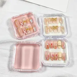 10Pcs Press on Nail Storage Box False Nail Packaging Box for Home Use