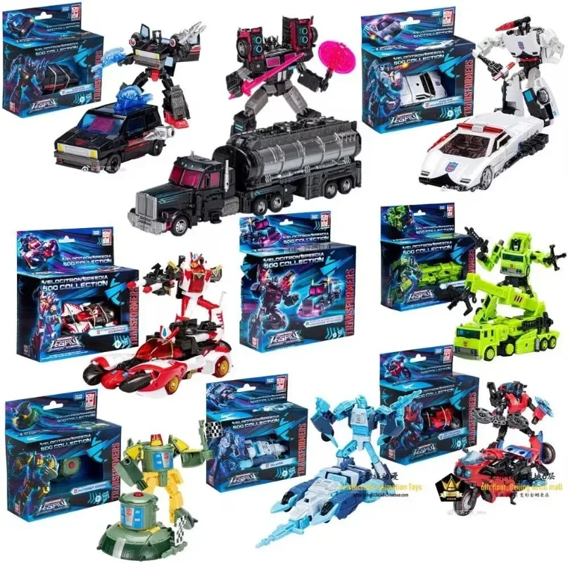 Takara Tomy Hasbro Transformers Legacy Clampdown Diaclone Velocitron Road Hauler Blurr Deluxe figura de acción adornos figura de juguete