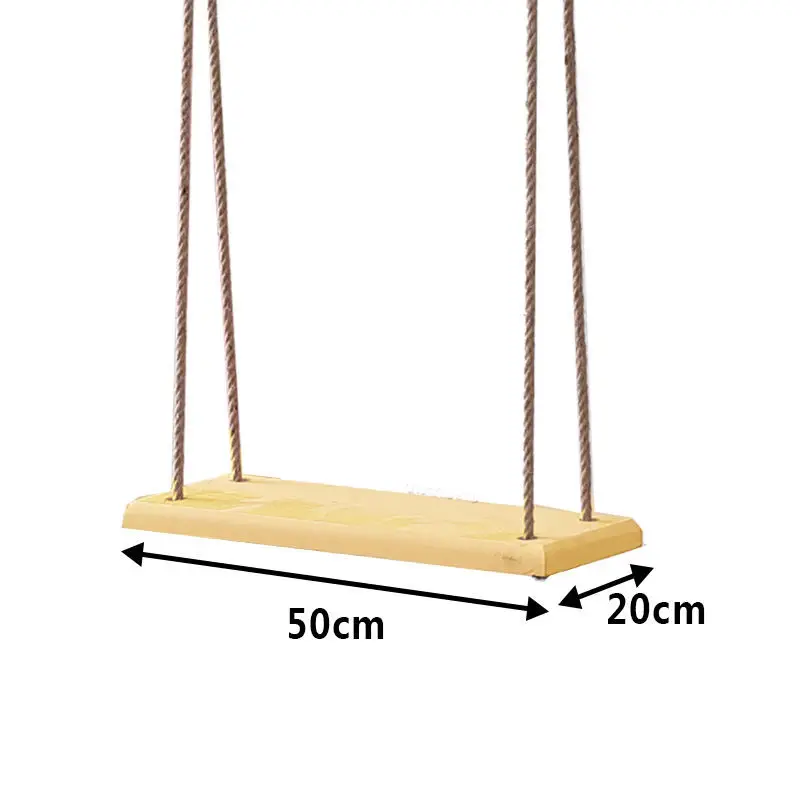 Columpio de madera maciza Simple para exteriores, mecedora colgante para patio, para interiores y adultos, para el hogar