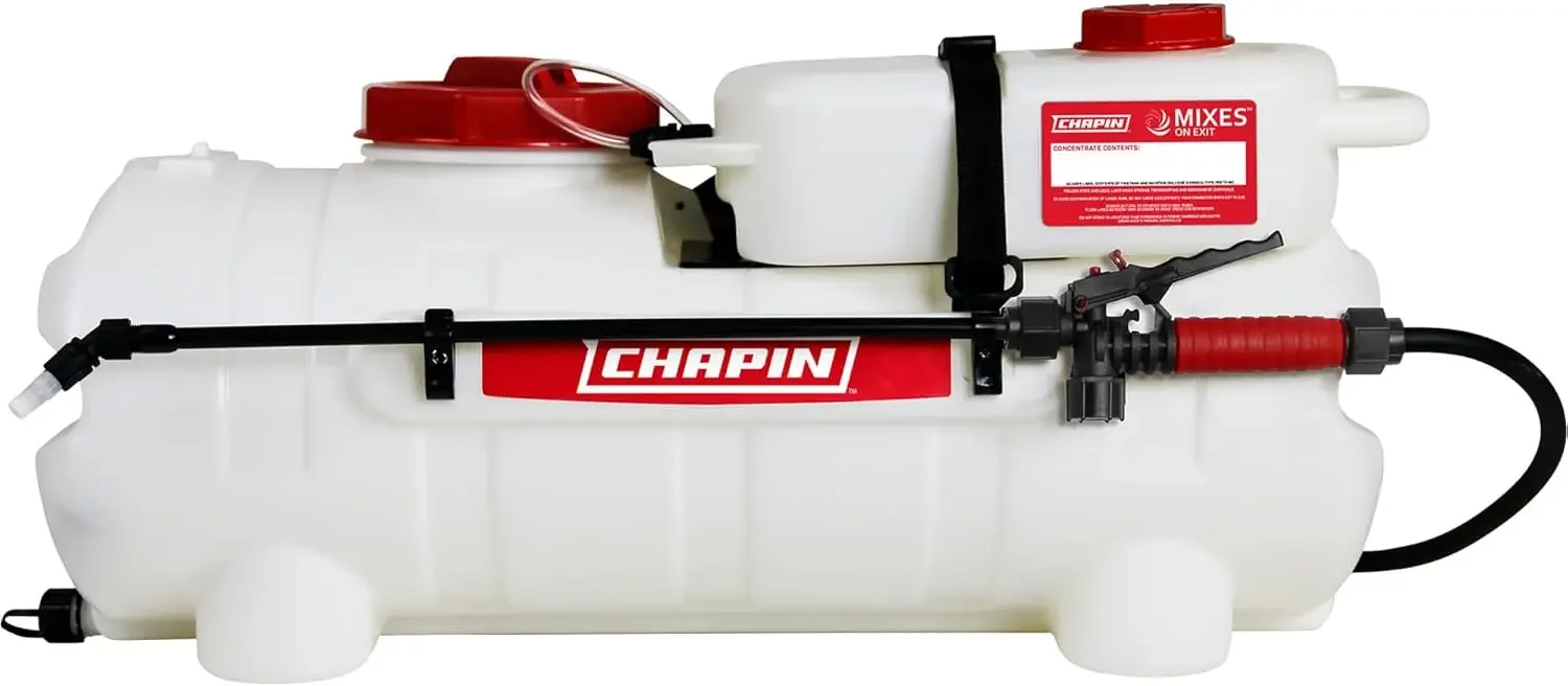 

Made in the USA 15 Gallon Mixes on Exit 12V, 2.2 GPM Pump ATV/UTV Spot Sprayer with Separate Water