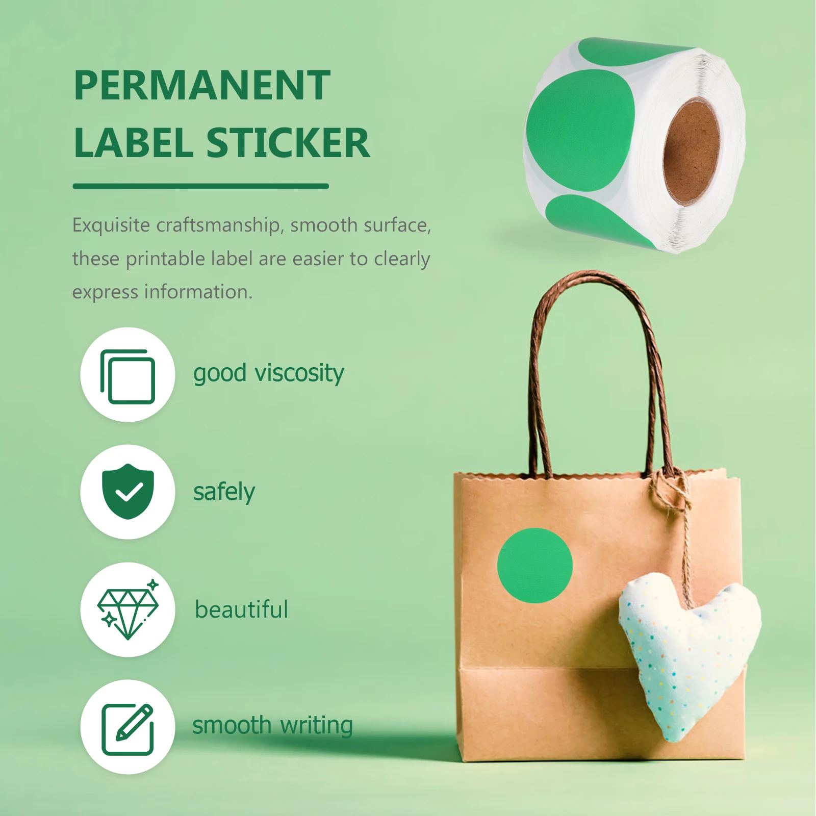 

Круглые наклейки, этикетки для печати, клейкая бумага для печати, заготовка для самоклеящихся принтеров, офиса