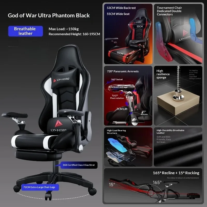 Ergonomic Computer Chair Gaming Cheap Desk Chair Girl Comfortable Armchair Chairs Magalu Store Living Room Sofas Furnitures Pc view 4