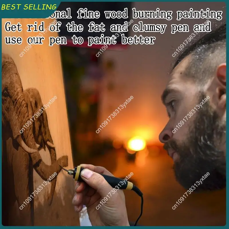 

N09R-Комплект горелки по дереву, комплект горелки по дереву с цифровой регулировкой температуры (LH55-Fine-Pen-Point), вилка стандарта США