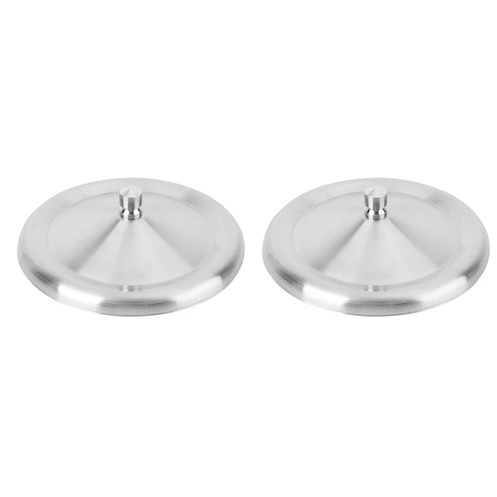 

2pcs Stainless Steel Cup Covers Leak-Proof Mug Lids Heat Resistant Airtight Dustproof For Home Camping Party Use