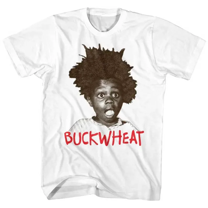 Unisex T-shirts for Men Women Summer Tees Cotton Luxury brand vintage oversizedBuckwheat Buckwheat White Adult T-Shirt