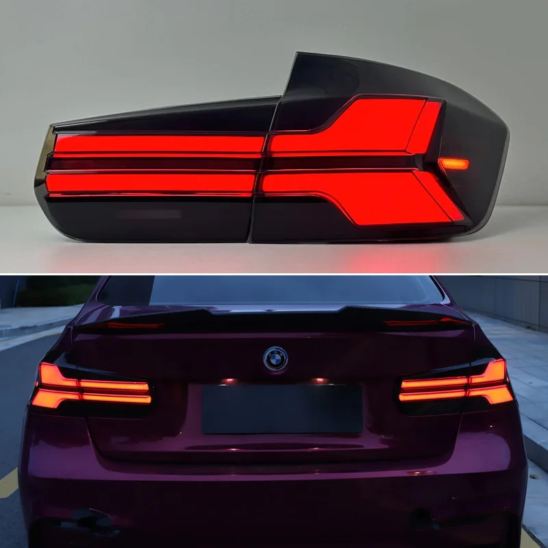 Auto LED taillight zadek lehký pro BMW F30 M3 F80 2011-2020 zadní mlha lampa + brzda lampa + couvat + dynamické natáčet signál