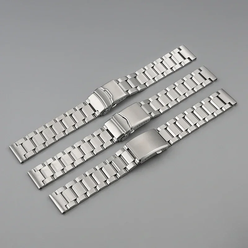 Solid Stainless Steel Strap for 20mm 22mm Seiko Water Ghost 007 Abalone Luxury Quick Release Watch Folding Buckle Bracelet Band