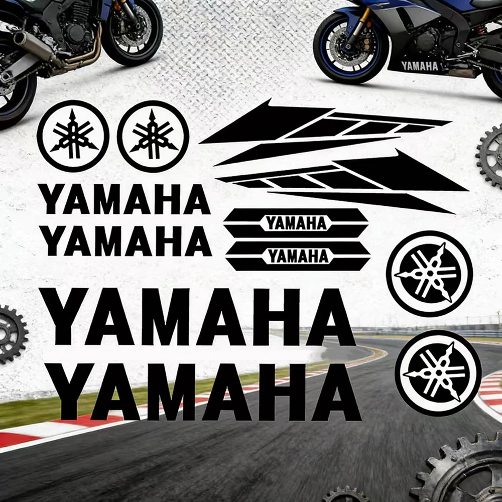 For Yamaha Motorcycle Stickers Letter Logo Scooter Fuel Tank Helmet Modification Decoration Set Stickers