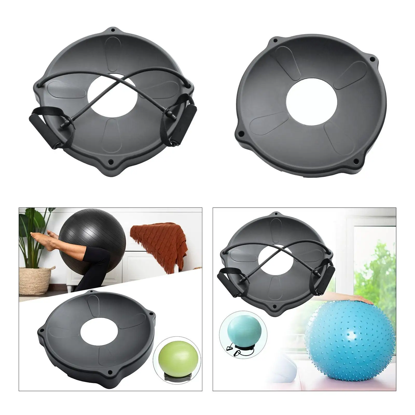 Yoga Ball Chair Stand Base Convenient Exercise Ball Base for Home Indoor Gym