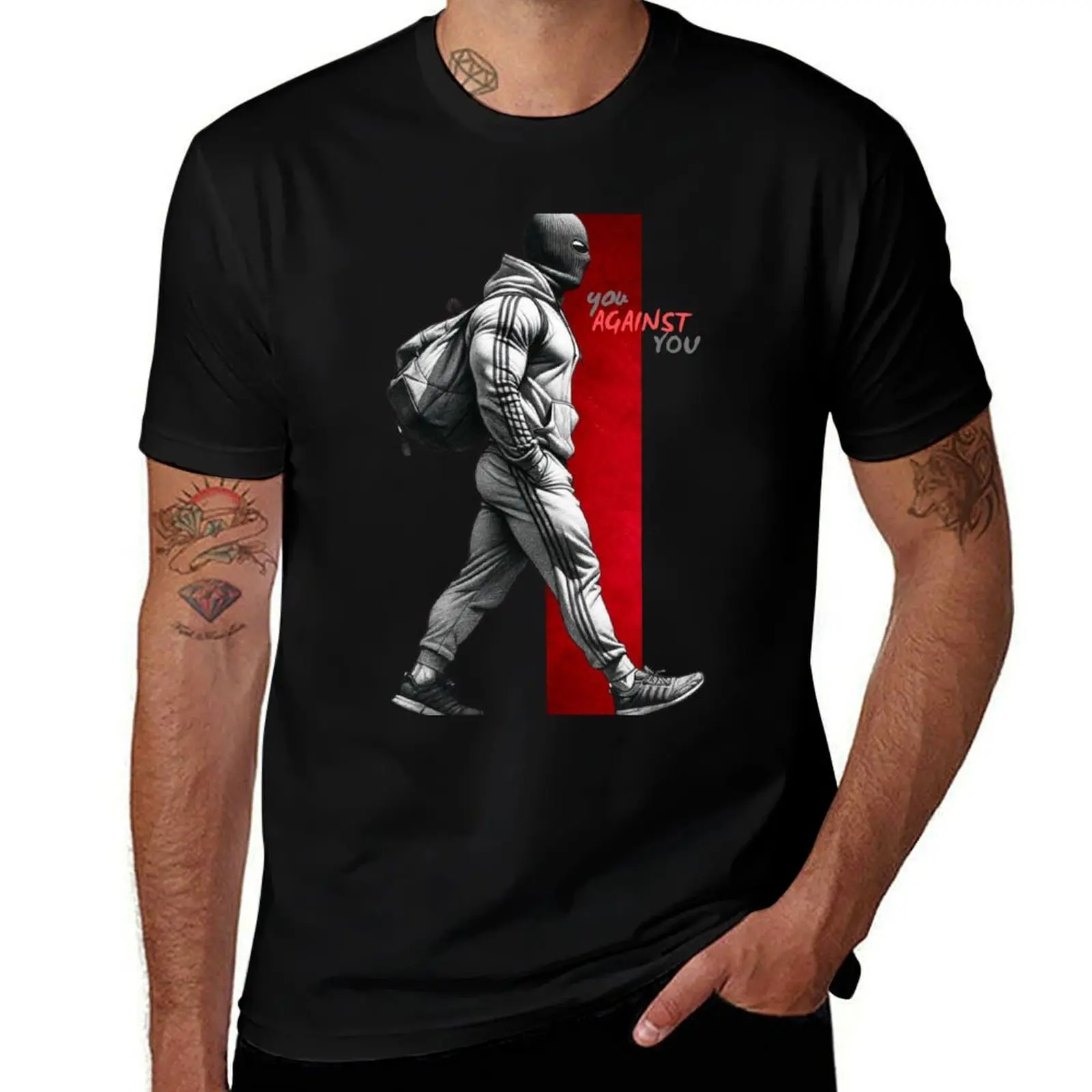 

You Against Yourself Daily T-Shirt anime t shirts shirts graphic tee boys animal print big and tall t shirts for men