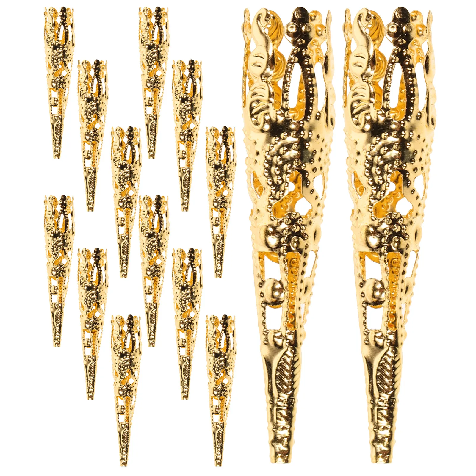 100Pcs Long Trumpet Flower Holder 5-Petal Iron Filigree Bead Caps DIY Jewelry Design Findings Flower Holder Earrings Necklaces
