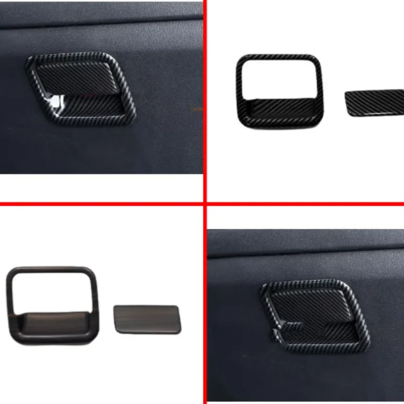 

Co-Pilot Glove Box Handle Trim ABS Car Armrest Interior Accessories Decoration Stickers 2Pcs For Honda Odyssey 2022 2023 2024