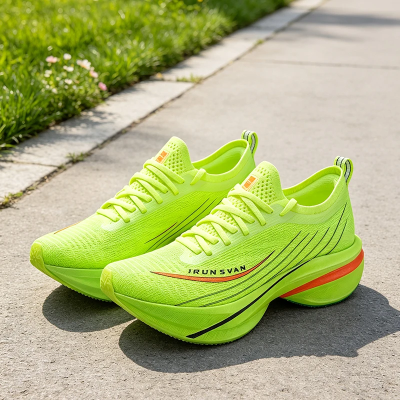 Carbon Plate Marathon Racing Shoes - รองเท้าวิ่ง IRUNSVAN แผ่นคาร์บอน สำหรับการแข่งขัน วิ่งมาราธอนระยะไกล น้ำหนักเบา