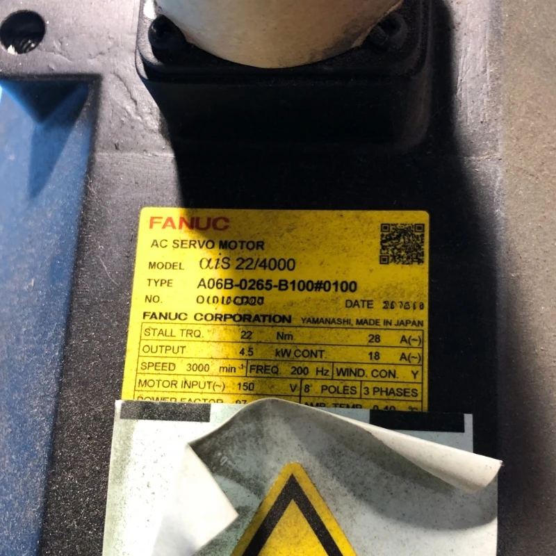 

Fanuc A06B-0265-B100#0100 Servo Motor Tested ok Expedited Delivery