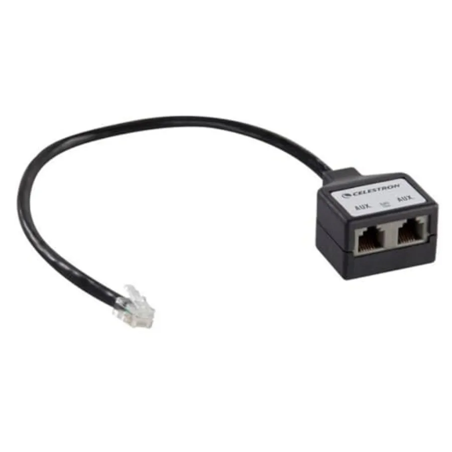 93919 Aux Port Splitter, Black