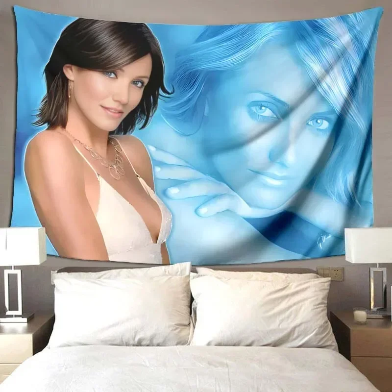 3d Cameron Diaz blanket, soft and comfortable blanket for living room sofa, baby blanket for children bedroom, birthday present