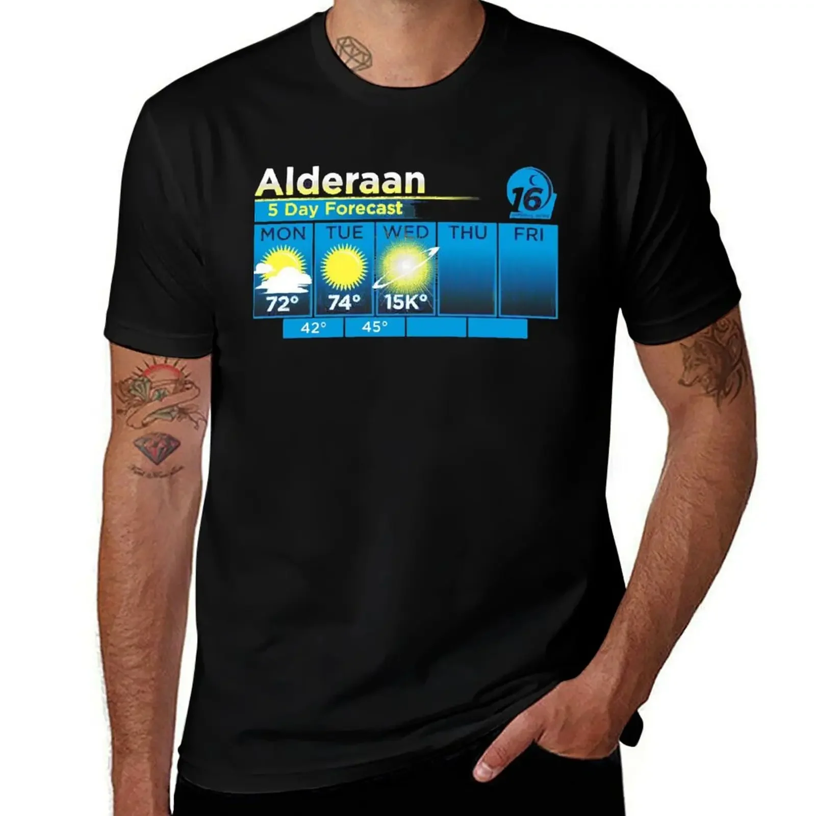 ALDERAAN 5 DAY FORECAST Classic T-Shirt funny gifts oversized t shirt anime t shirts mens funny t shirts