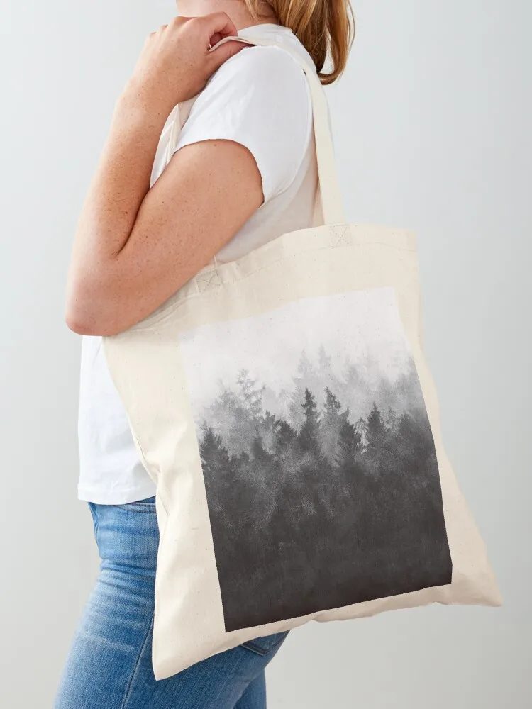 The Heart Of My Heart // Midwinter Blues Gothic Ravencore Forest With Cascadia Trees Covered In Magic Fog Tote Bag
