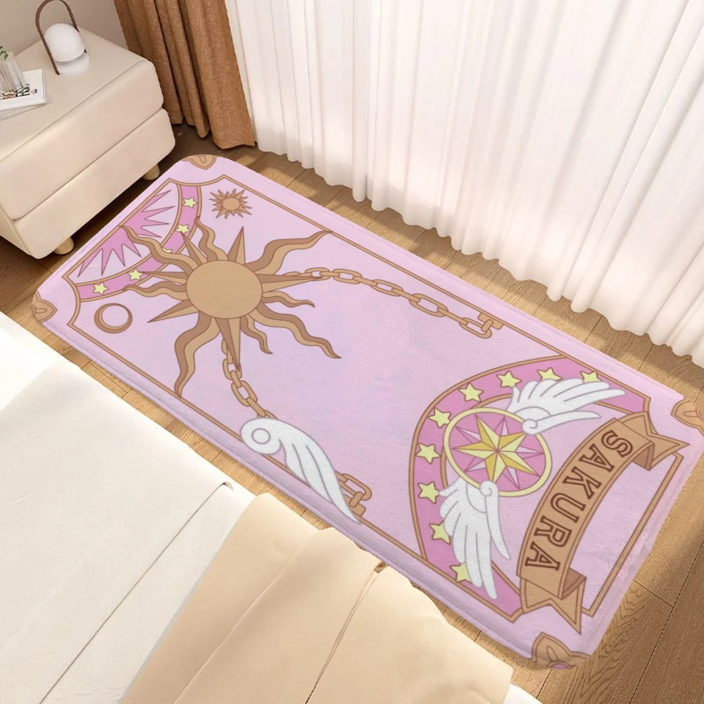 Cardcaptor Sakura Doormat for Entrance Door Bathroom Rug Home Decorations Prayer Mat Balcony Hallway Carpet Room Mats Rugs Bath