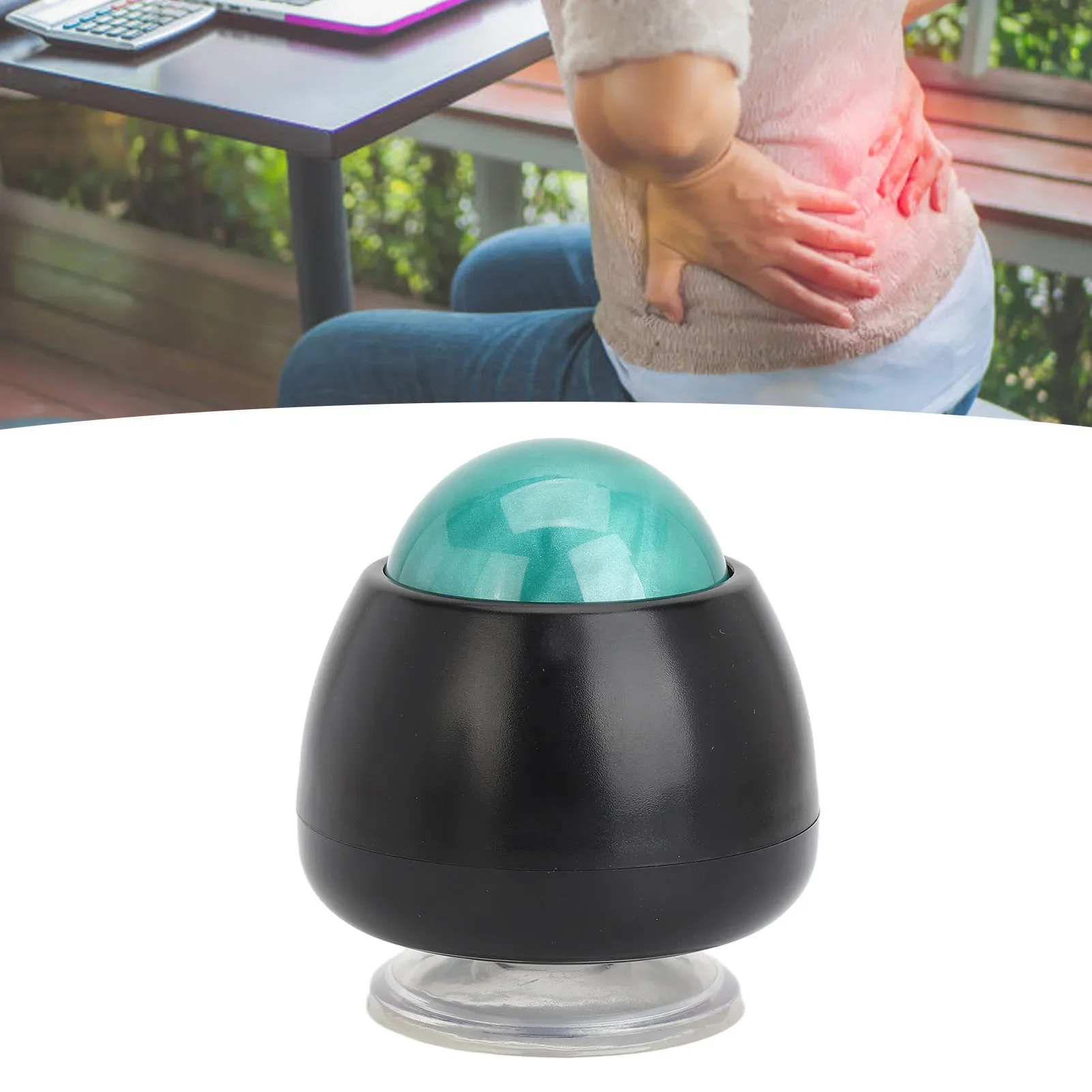 Suction Manual Massage Roller Ball Wall Mounted Relaxing Resin Suction Cup Muscle Massage Ball Self-Massage Deep Muscle Roller