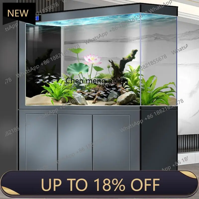 

E153 Screen partition bottom filter fish tank medium and large living room floor intelligent ecological goldfish aquarium