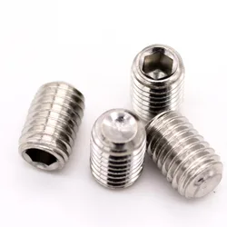 304 Stainless Steel A2 DIN916 Hex Socket Allen Grub Bolt M2-M16 Cup Point Set Screw Hardware Fastener