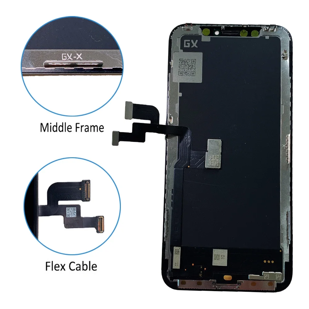 Imagem -04 - Gx-iphone 12pro Max Lcd Display Touch Screen Digitizer Assembly Testado sem Pixel Morto Substituição True Tone Amoled