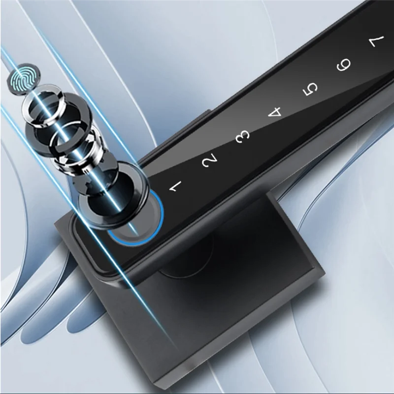 Le migliori offerte Maniglia per porta senza chiave con 4 modi per sbloccare, per maniglia per porta di stoccaggio per ufficio, camera da letto, casa