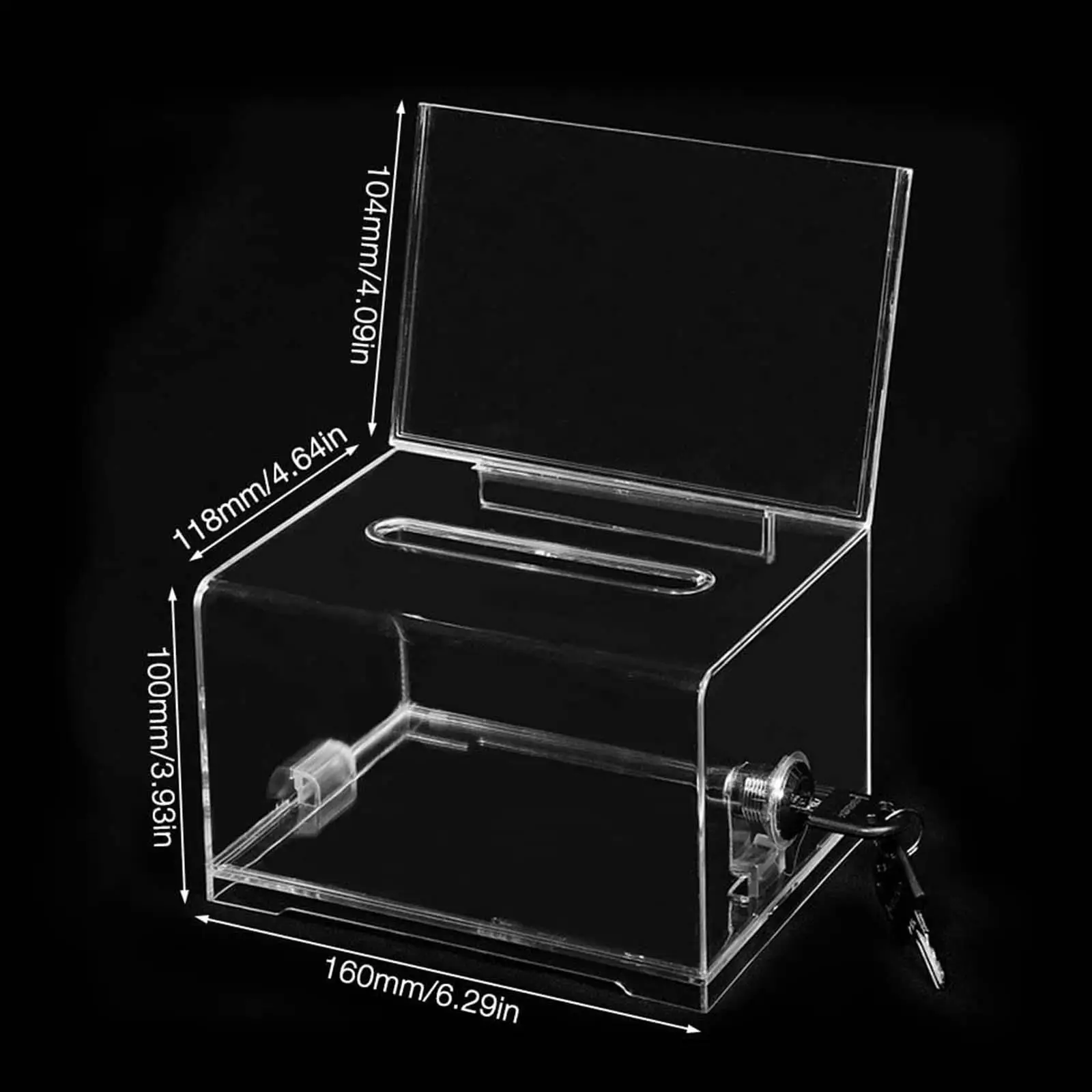 Voting Box Multifunctional Charity Ballot Case Ticket Container